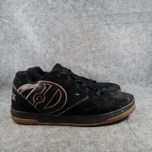 Heelys Shoes Mens 12 Skate Sneakers Propel Black Brown Lace Up Y2k Padded Casual